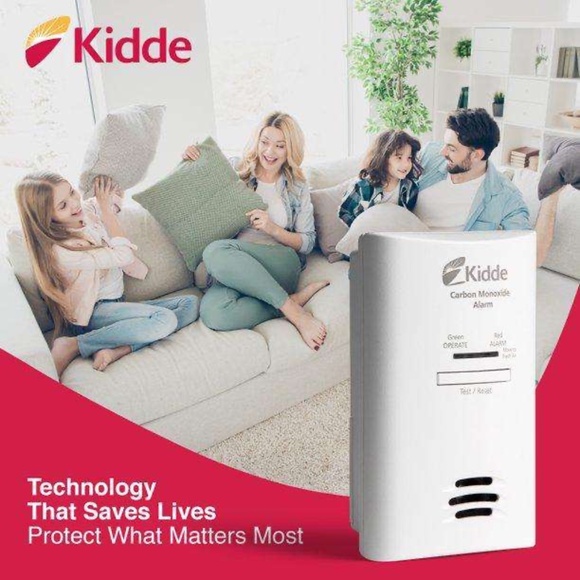 (New) Carbon Monoxide Alarm AC Powered, Plug-In with Battery Backup-Kiddie - Picture 1 of 7